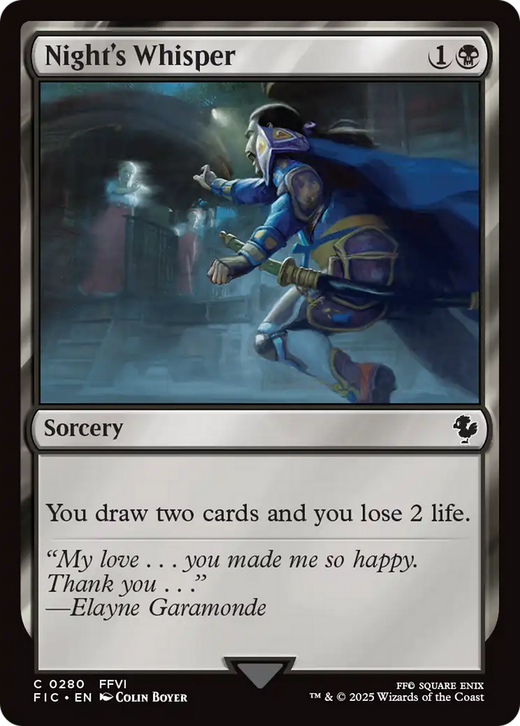 Night's Whisper [FINAL FANTASY Commander] | Good Games North