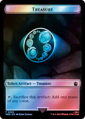 Alien Angel // Treasure (0063) Double-Sided Token (Surge Foil) [Doctor Who Tokens] | Good Games North