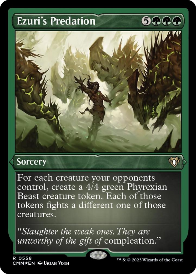 Ezuri's Predation (Foil Etched) [Commander Masters] | Good Games North