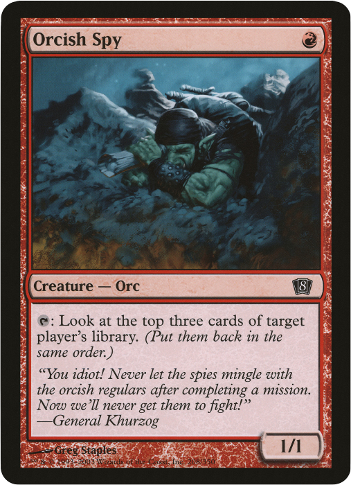 Orcish Spy (Oversized) [Eighth Edition Box Topper] | Good Games North