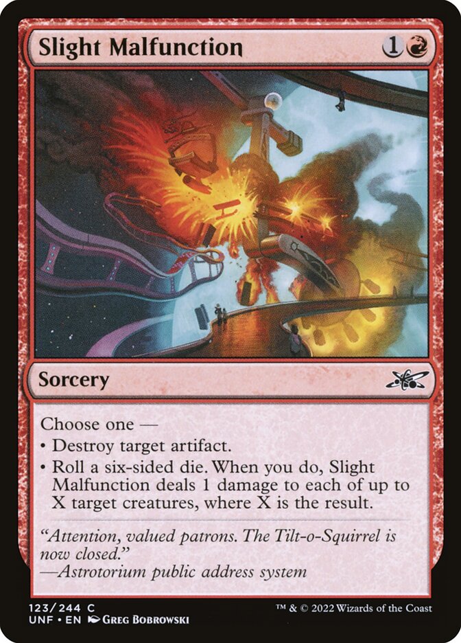 Slight Malfunction 123/244 (Unfinity)  - Foil | Good Games North