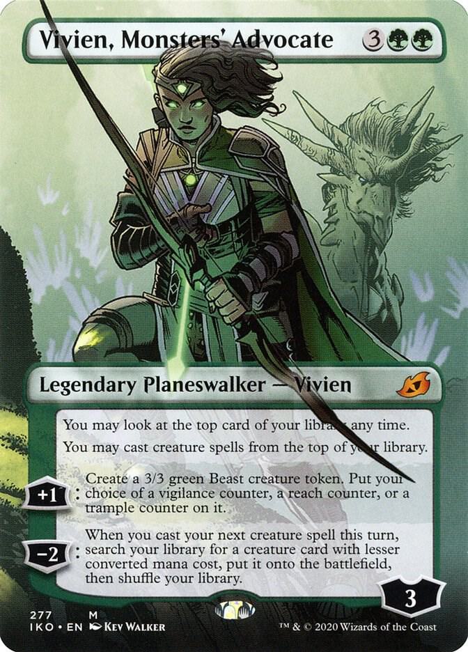 Vivien Monsters Advocate Borderless (Ikoria: Lair of Behemoths)  - Foil | Good Games North
