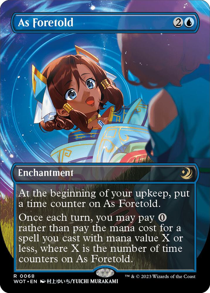 As Foretold Anime Borderless (Wilds of Eldraine: Enchanting Tales)  - Foil | Good Games North
