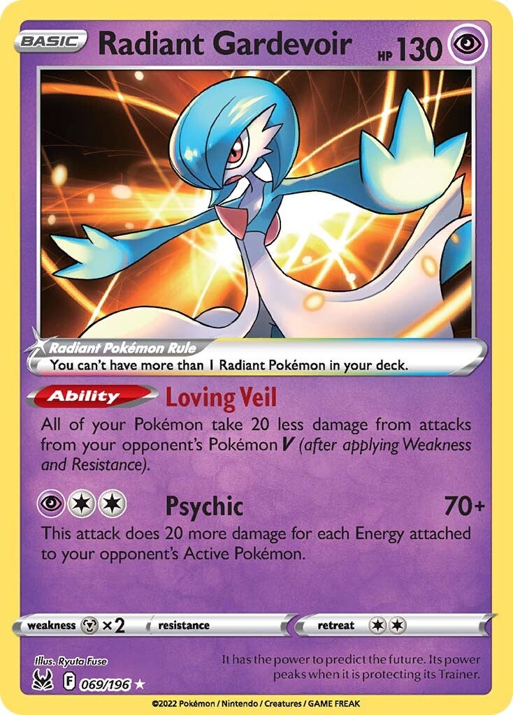 Radiant Gardevoir (069/196) [Sword & Shield: Lost Origin] | Good Games North