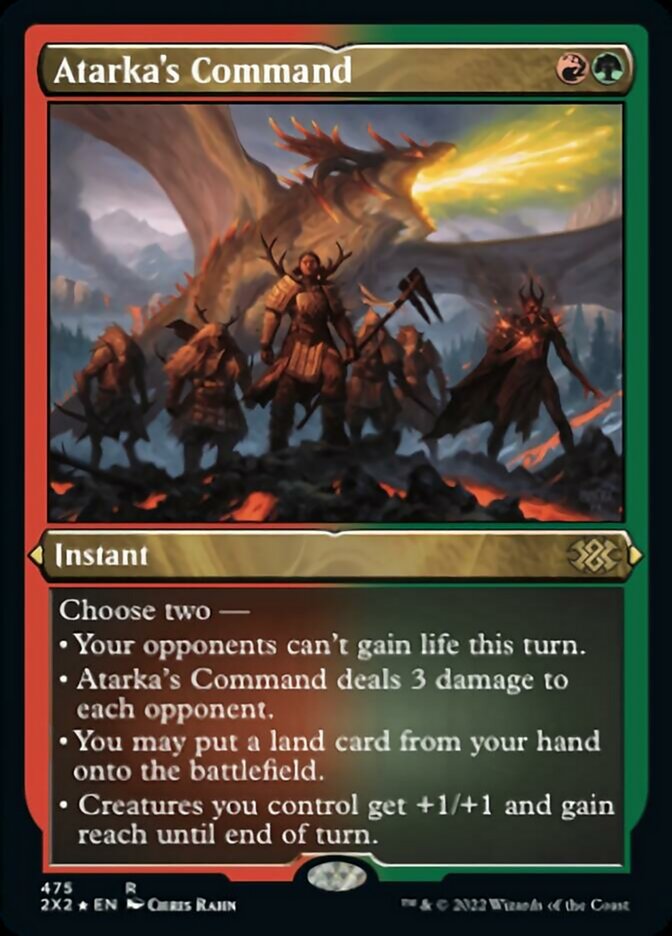 Atarka's Command (Foil Etched) [Double Masters 2022] | Good Games North