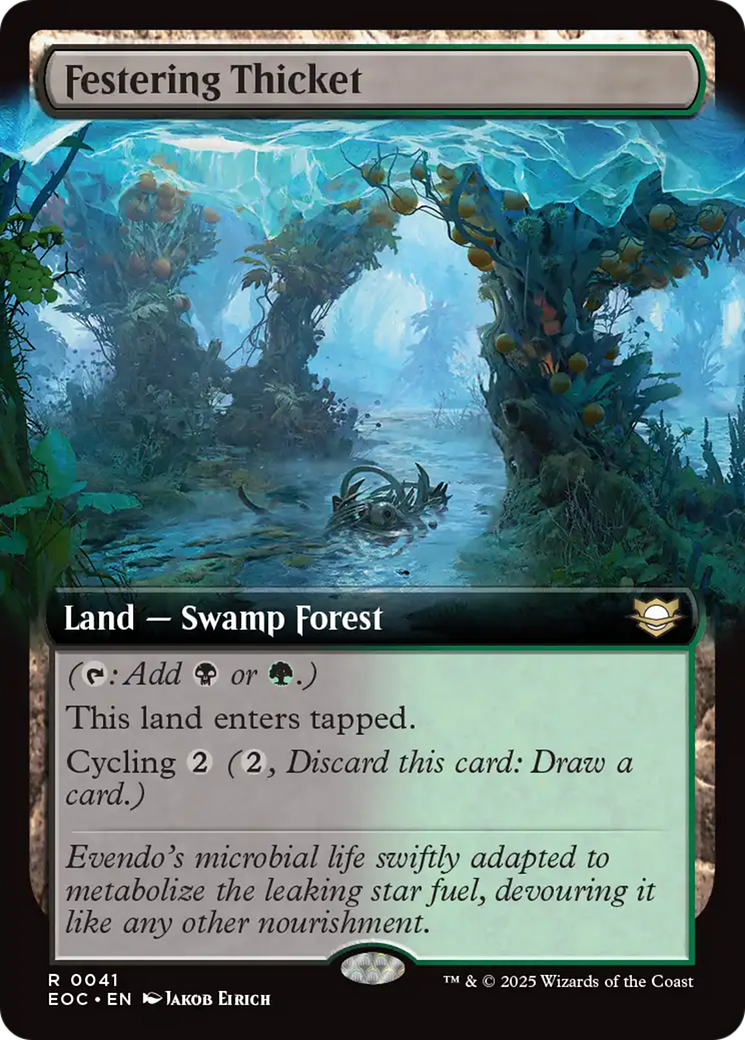 Festering Thicket (Extended Art) [Edge of Eternities Commander] | Good Games North