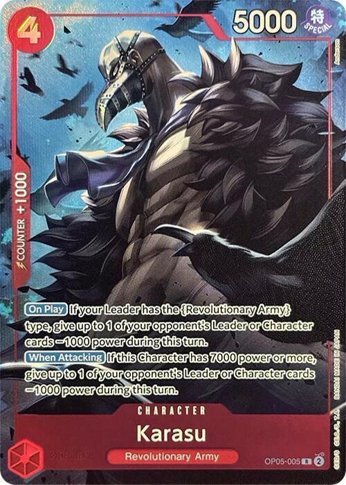 Karasu (PCC Vol.2) OP05-005 (One Piece Promotion Cards)  - Alternate Art Foil | Good Games North