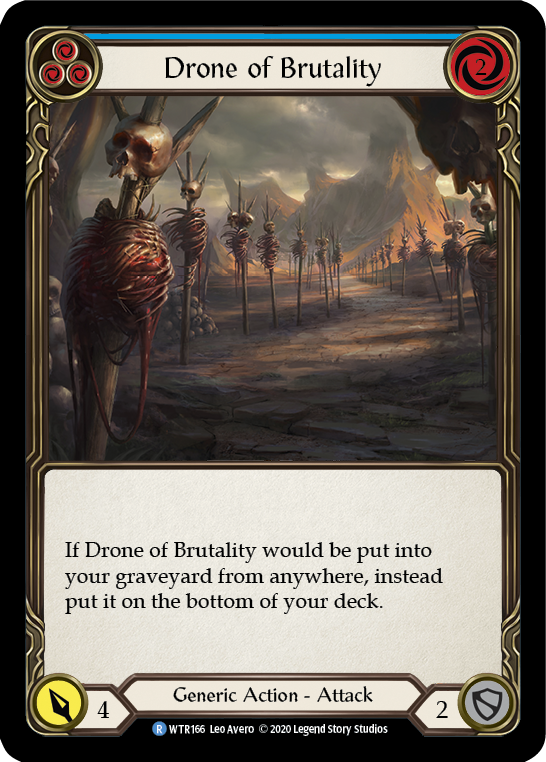 Drone of Brutality (Blue) [U-WTR166] (Welcome to Rathe Unlimited)  Unlimited Rainbow Foil | Good Games North