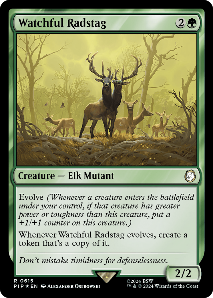 Watchful Radstag (Surge Foil) [Fallout] | Good Games North