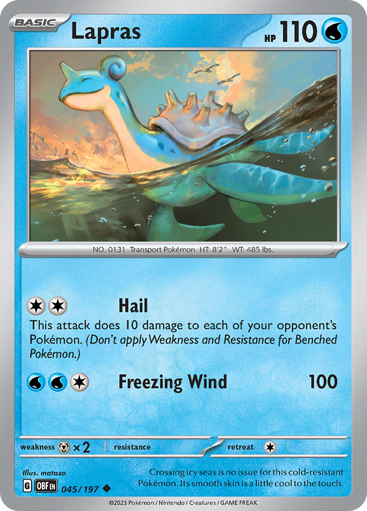 Lapras (045/197) [Scarlet & Violet: Obsidian Flames] | Good Games North