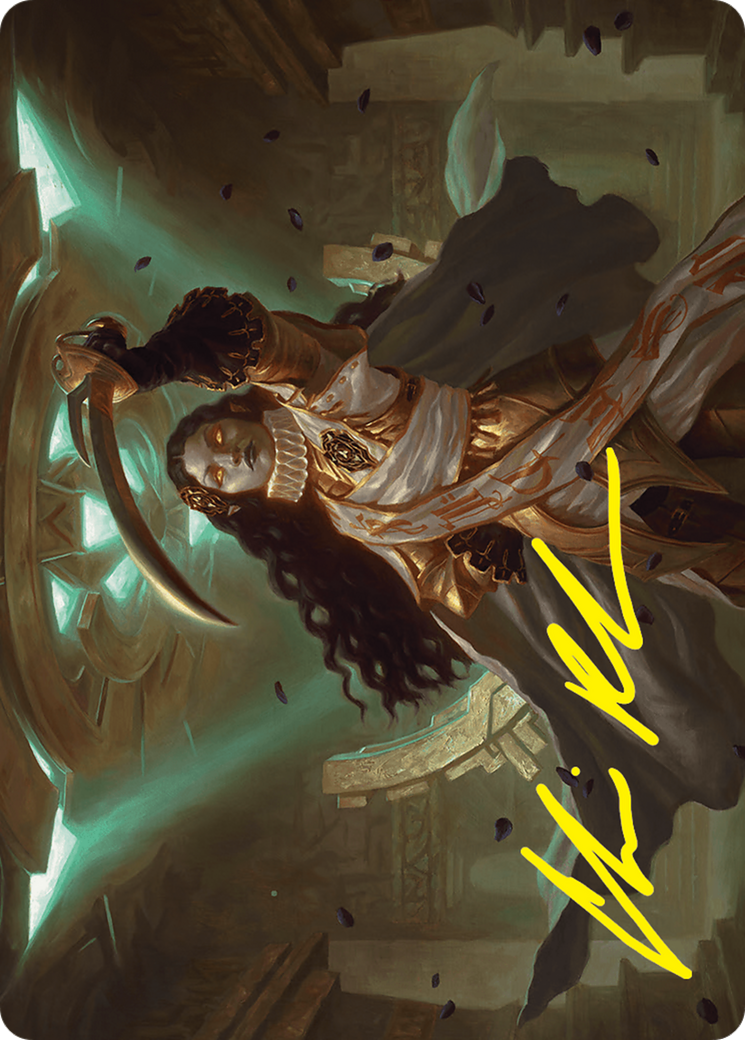 Elenda, Saint of Dusk Art Card (15/54) (Gold-Stamped Signature) [Foundations Art Series] | Good Games North