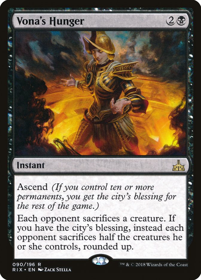 Vona's Hunger 90/196 (Rivals of Ixalan)  | Good Games North