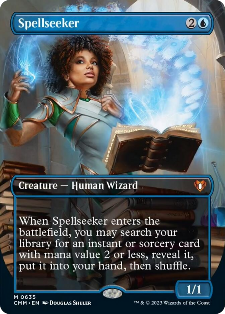 Spellseeker (Borderless Alternate Art) [Commander Masters] | Good Games North