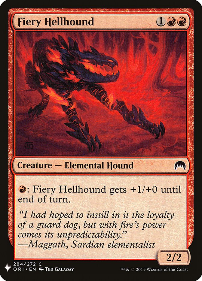 Fiery Hellhound [Mystery Booster] | Good Games North