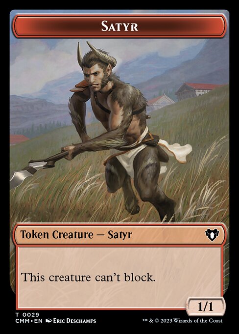 Eldrazi Scion // Satyr Double-Sided Token [Commander Masters Tokens] | Good Games North