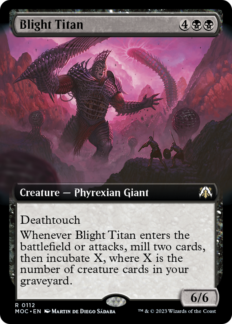 Blight Titan (Extended Art) [March of the Machine Commander] | Good Games North