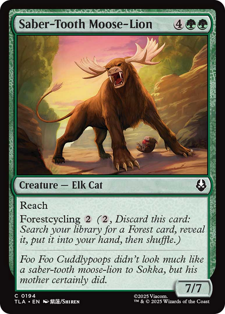 Saber-Tooth Moose-Lion [Avatar: The Last Airbender] | Good Games North