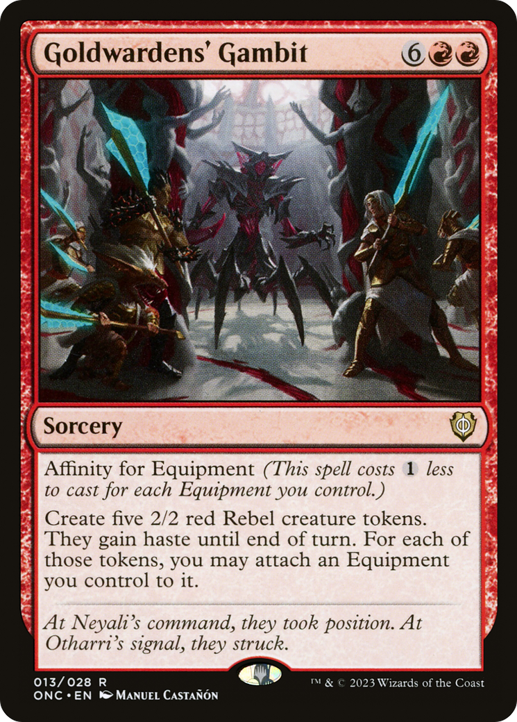 Goldwardens' Gambit [Phyrexia: All Will Be One Commander] | Good Games North