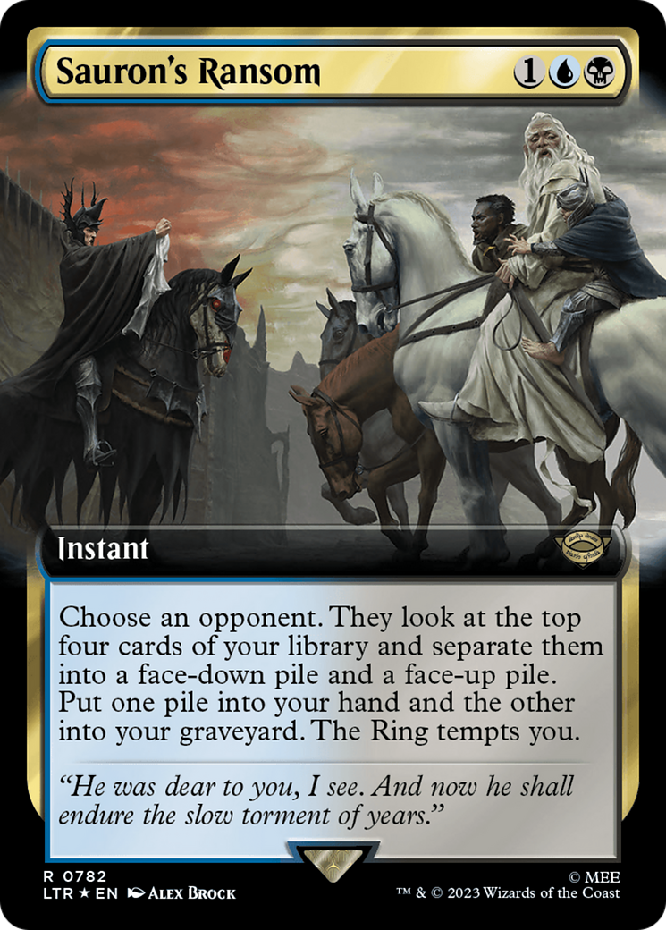 Sauron's Ransom (Extended Art) (Surge Foil) [The Lord of the Rings: Tales of Middle-Earth] | Good Games North