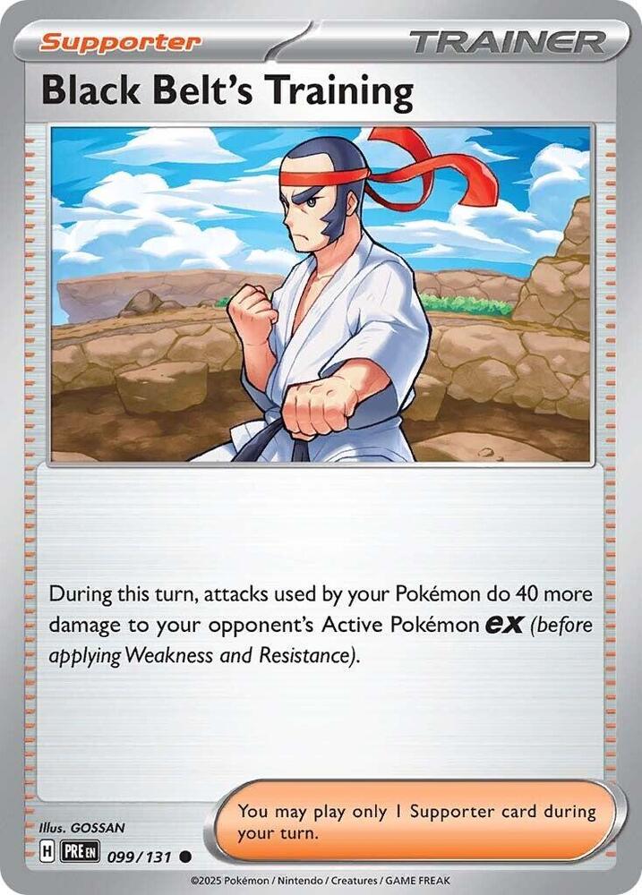 Black Belt's Training (099/131) [Scarlet & Violet: Prismatic Evolutions] | Good Games North