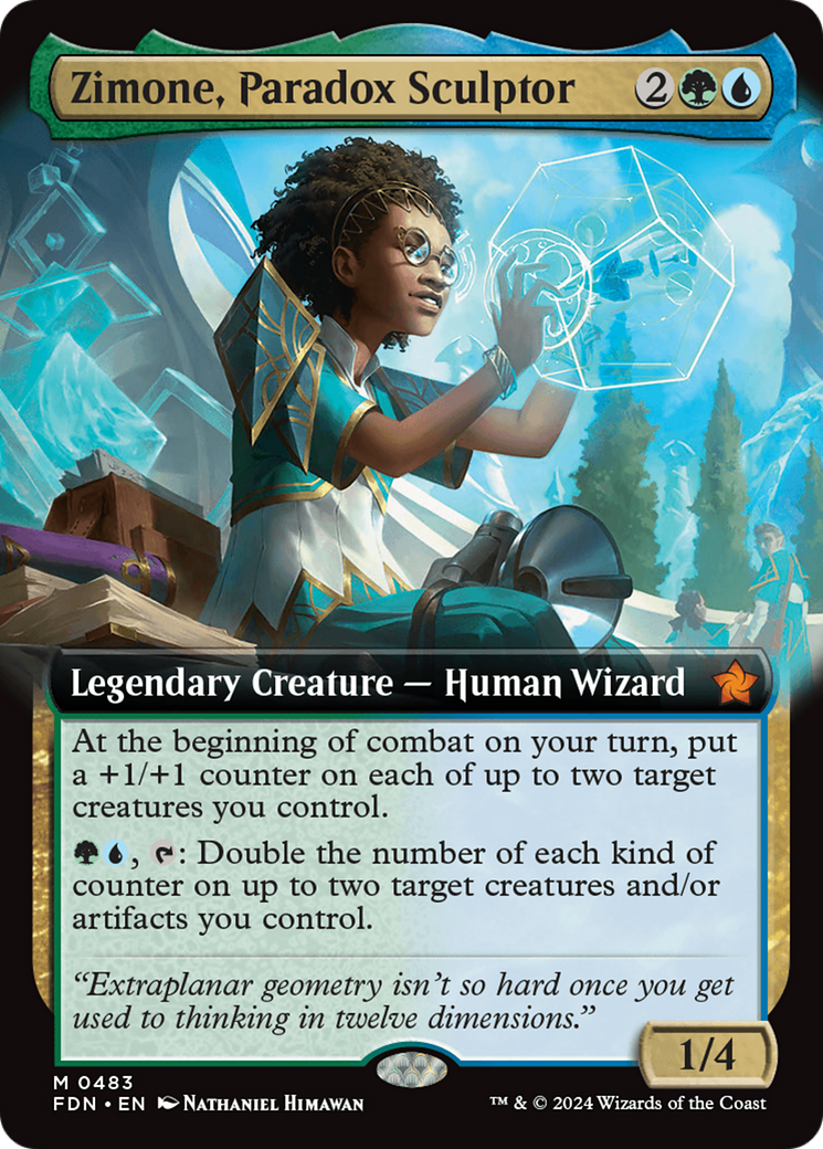 Zimone, Paradox Sculptor (Extended Art) [Foundations] | Good Games North