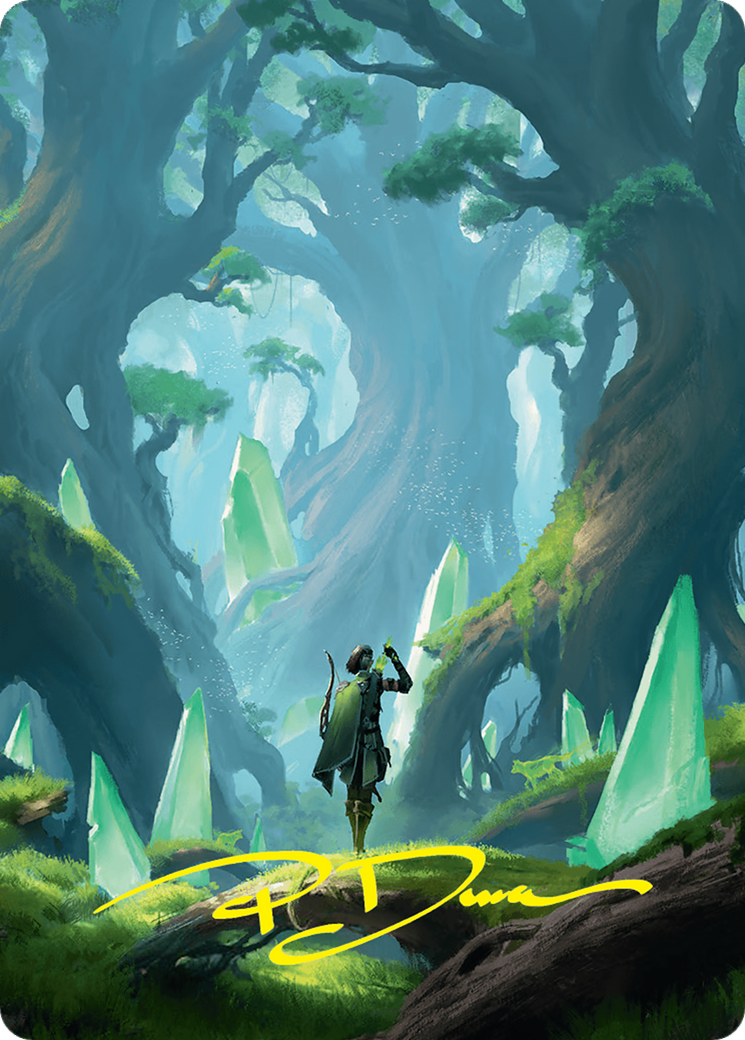 Forest Art Card (25/54) (Gold-Stamped Signature) [Foundations Art Series] | Good Games North