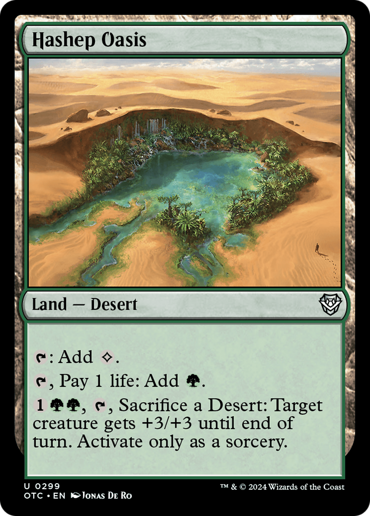 Hashep Oasis [Outlaws of Thunder Junction Commander] | Good Games North