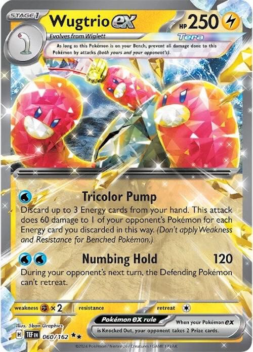 Wugtrio ex 060/162 (SV05: Temporal Forces)  - Holofoil | Good Games North