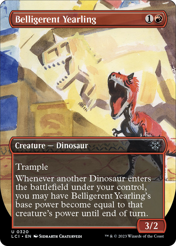 Belligerent Yearling (Borderless) [The Lost Caverns of Ixalan] | Good Games North