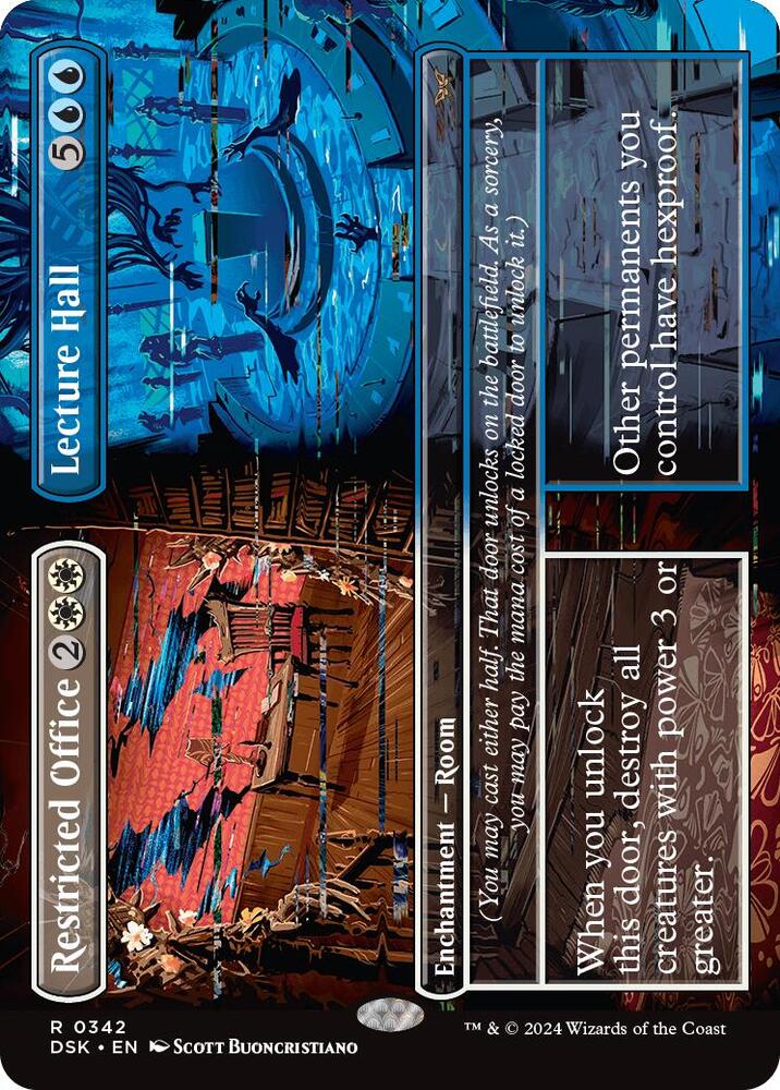 Restricted Office Lecture Hall Borderless (Duskmourn: House of Horror)  | Good Games North