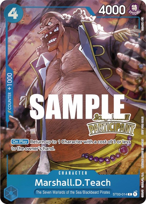 Marshall.D.Teach (Online Regional 2023) [Participant] [One Piece Promotion Cards] | Good Games North