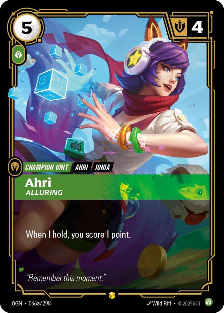 Ahri Alluring Alternate Art (Origins)  - Foil | Good Games North