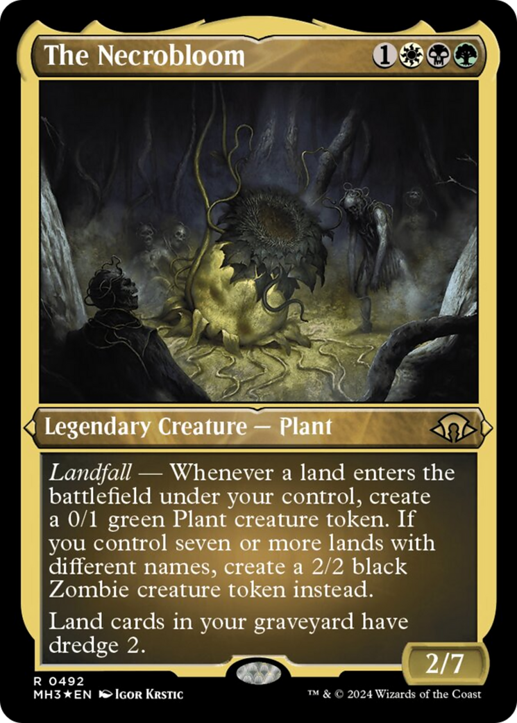 The Necrobloom (Foil Etched) [Modern Horizons 3] | Good Games North