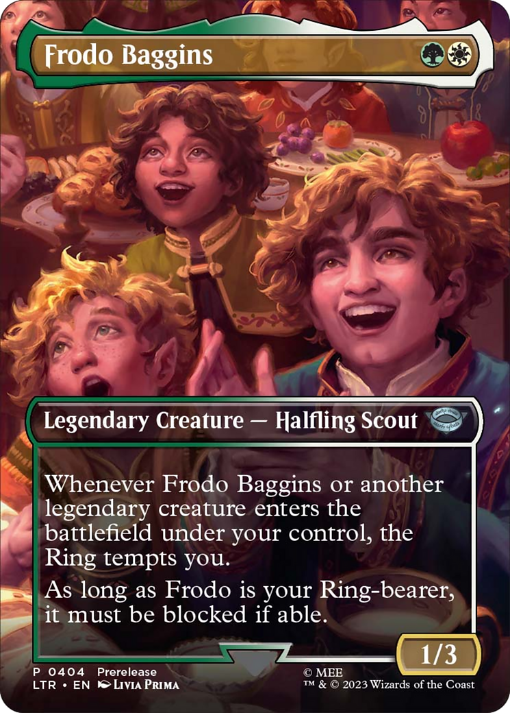 Frodo Baggins (Borderless Alternate Art) [The Lord of the Rings: Tales of Middle-Earth] | Good Games North