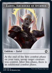 Dog Illusion // Zariel, Archduke of Avernus Emblem Double-Sided Token [Dungeons & Dragons: Adventures in the Forgotten Realms Tokens] | Good Games North