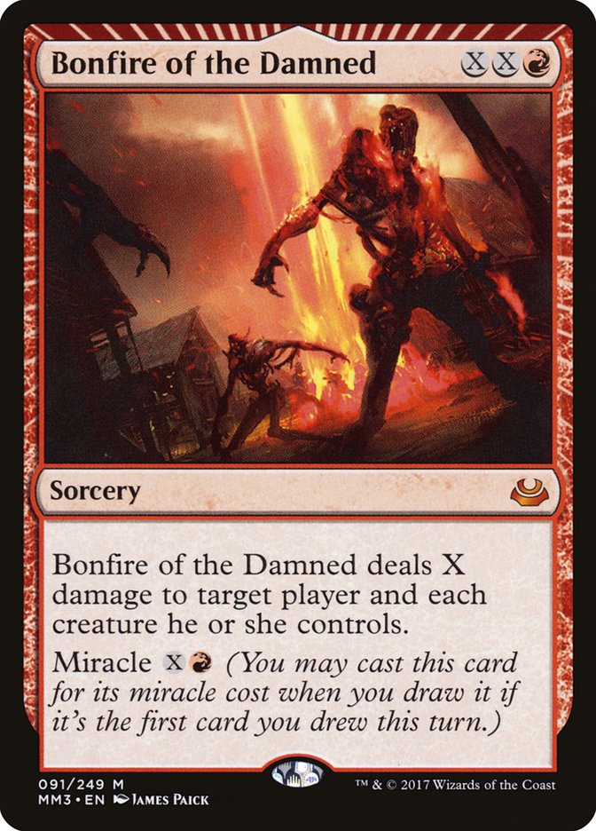 Bonfire of the Damned 91/249 (Modern Masters 2017)  | Good Games North