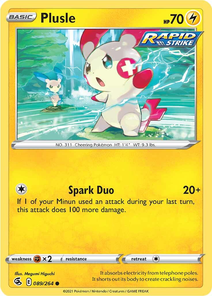 Plusle (089/264) [Sword & Shield: Fusion Strike] | Good Games North