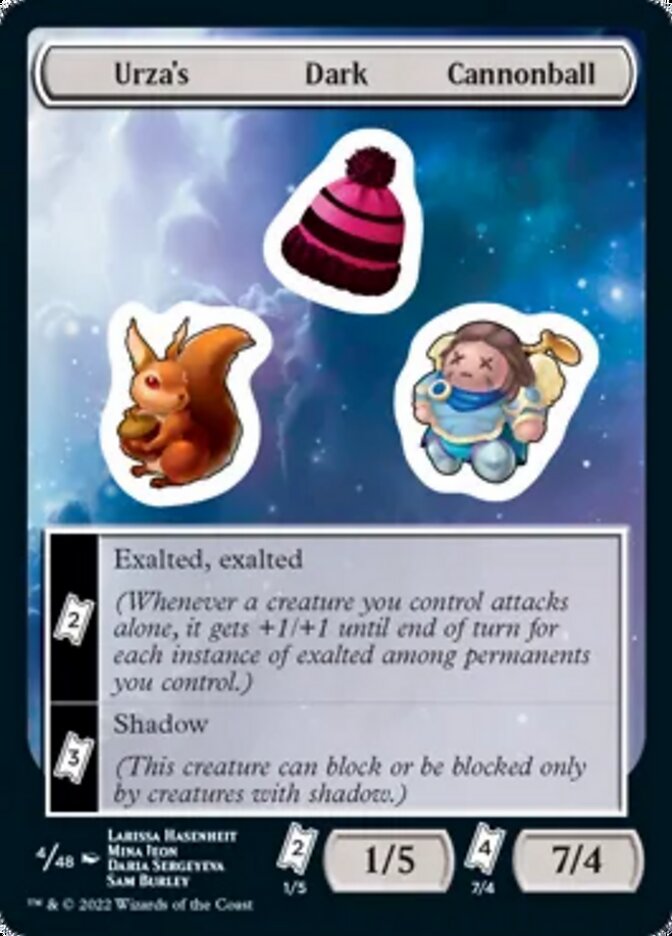 Urza's Dark Cannonball [Unfinity Stickers] | Good Games North