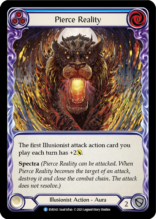 Pierce Reality (Blue) [EVR143] (Everfest)  1st Edition Rainbow Foil | Good Games North