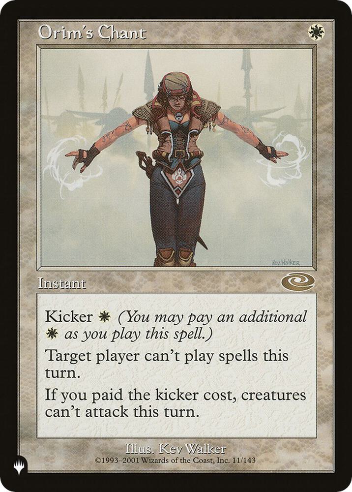 Orims Chant (The List Reprints)  | Good Games North