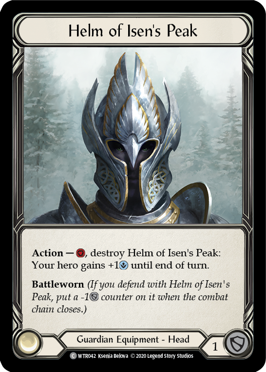 Helm of Isen's Peak [U-WTR042] (Welcome to Rathe Unlimited)  Unlimited Rainbow Foil | Good Games North