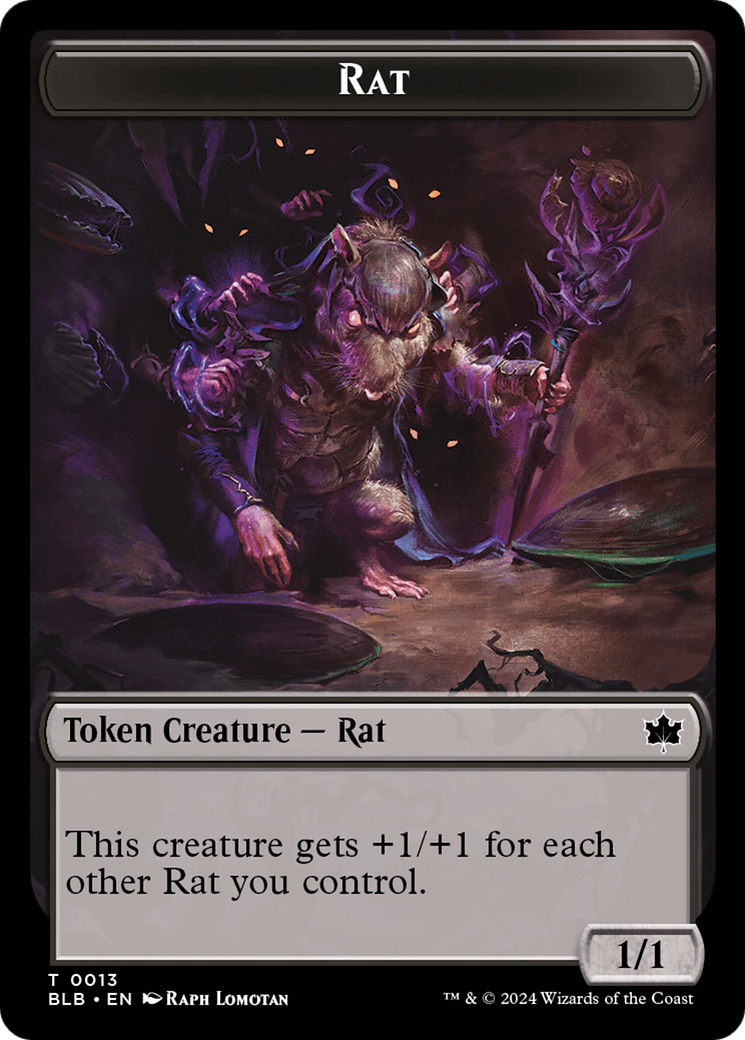 Rat Token [Bloomburrow Tokens] | Good Games North