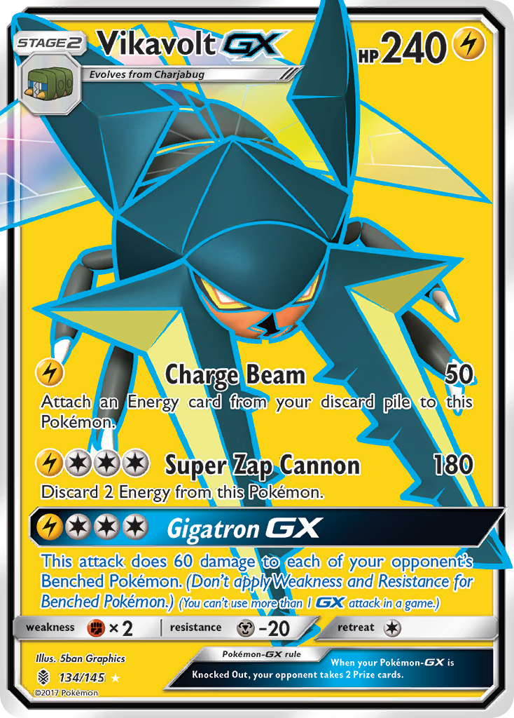 Vikavolt GX (134/145) [Sun & Moon: Guardians Rising] | Good Games North