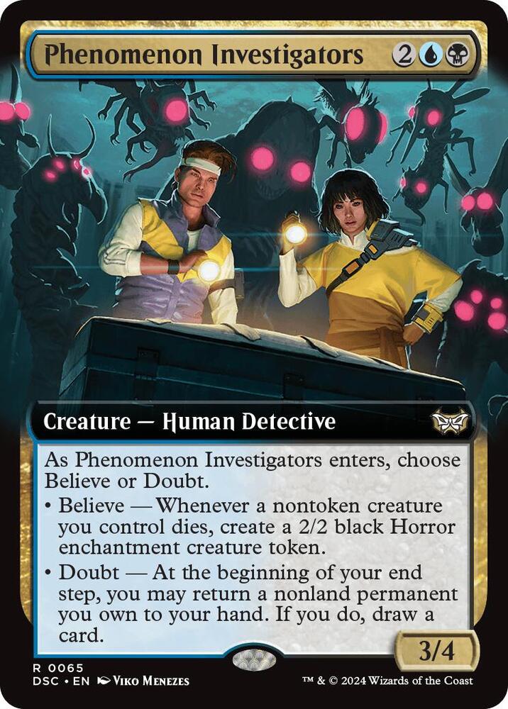 Phenomenon Investigators Extended Art (Commander: Duskmourn: House of Horror)  | Good Games North