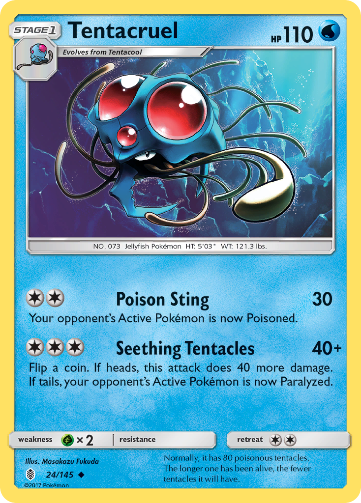 Tentacruel (24/145) [Sun & Moon: Guardians Rising] | Good Games North