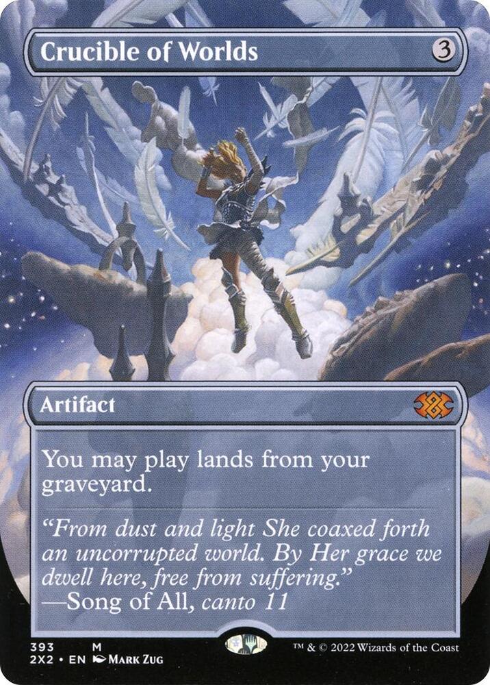 Crucible of Worlds Borderless (Double Masters 2022)  - Foil | Good Games North