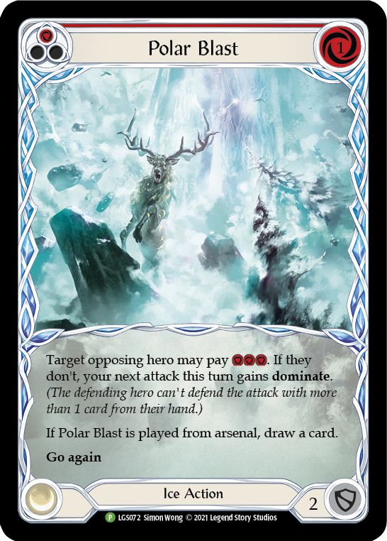 Polar Blast (Red) [LGS072] (Promo)  Rainbow Foil | Good Games North