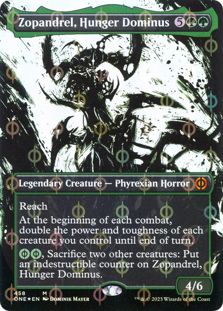 Zopandrel Hunger Dominus Showcase Step and Compleat Foil (Phyrexia: All Will Be One)  - Foil | Good Games North