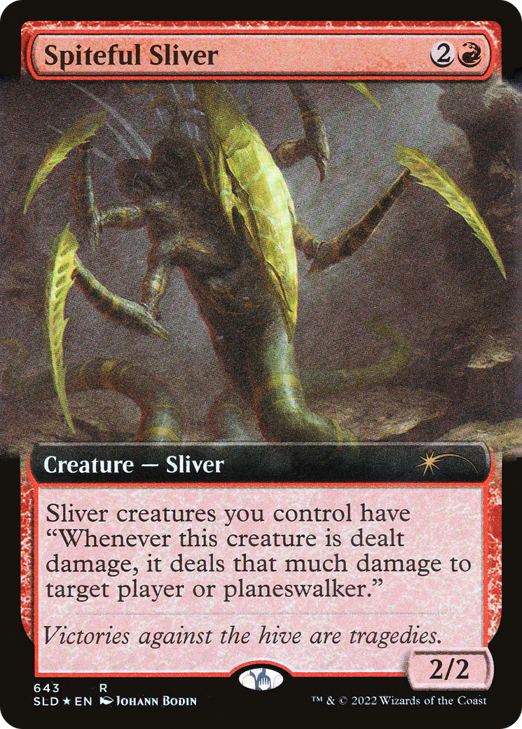 Spiteful Sliver (Extended Art) [Secret Lair Drop Promos] | Good Games North