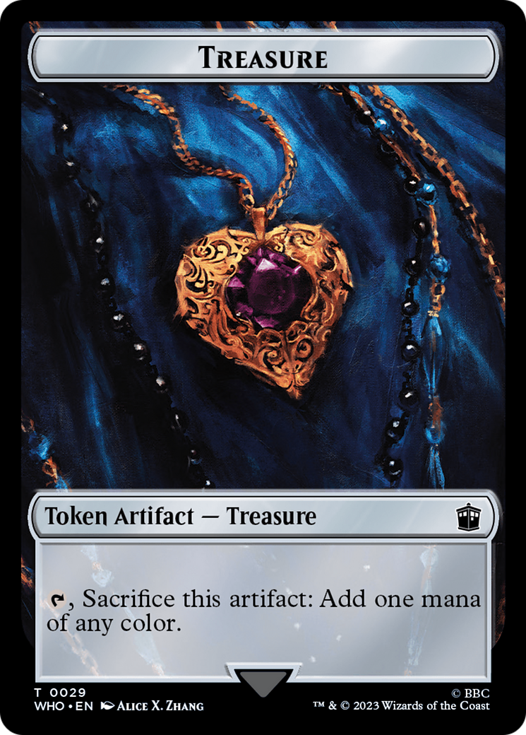 Warrior // Treasure (0029) Double-Sided Token [Doctor Who Tokens] | Good Games North